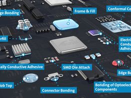 Leiterplatte mit Klebelösungen von Panacol